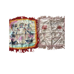 Antique Unbranded White/Red Pink/White Accent Pillows One Size